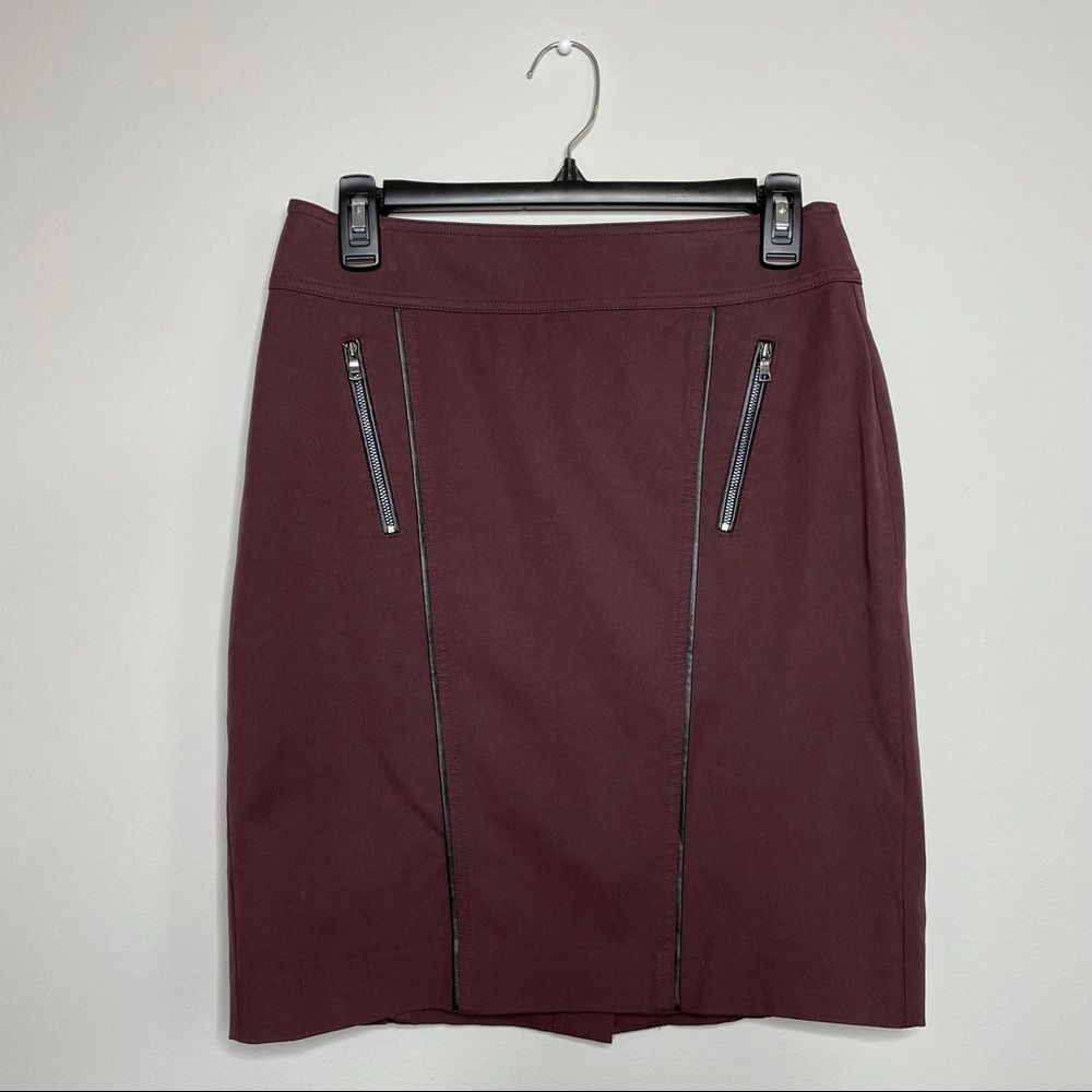 Burgandy Ann Taylor Pencil Skirt